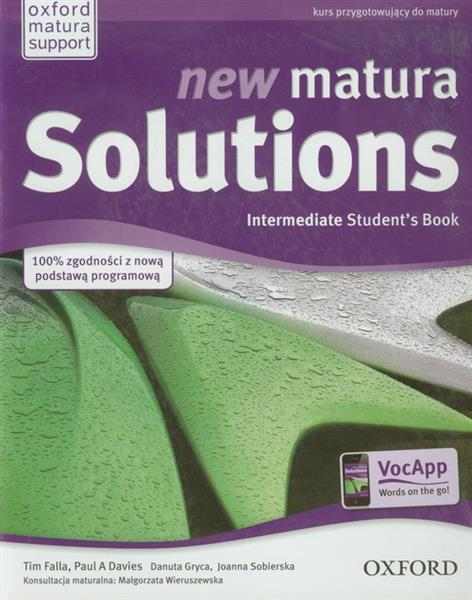 NEW MATURA SOLUTIONS INTERMEDIATE. PODRĘCZNIK