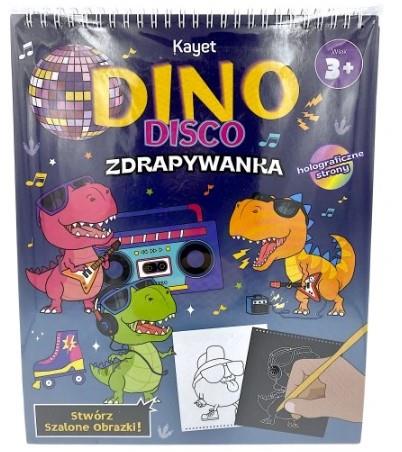 KAYET DINO DISCO ZDRAPYWANKA 20 ARKUSZY