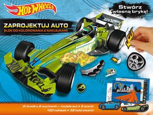 HOT WHEELS ZAPROJEKTUJ AUTO. BLOK DO KOLOROWANIA?