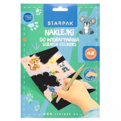 NAKLEJKI DO WYDRAPYWANIA ZWIERZĄTKA STARPAK 583960