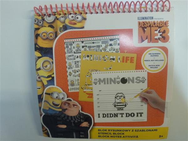 BLOK Z SZABLONAMI MINIONKI