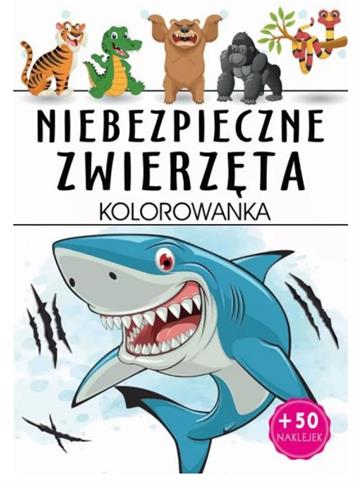 Niebezpieczne zwierzęta kolorowanka