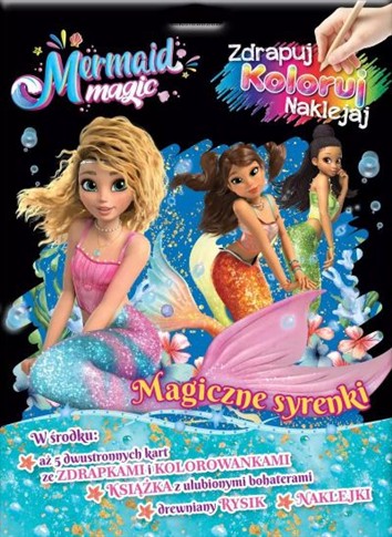 MAGIA SYREN. MAGIA SYREN. ZDRAPUJ, KOLORUJ, NAKLEJ