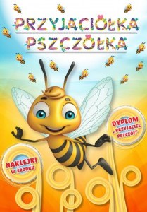 Przyjaciółka pszczółka. Kolorowanka z naklejkami