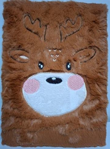 NOTES A5 PLUSZOWY ZIMOWY RENIFER KRATKA 80 KARTEK