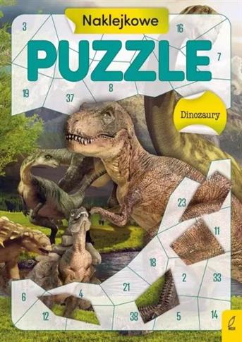 Naklejkowe puzzle. Dinozaury