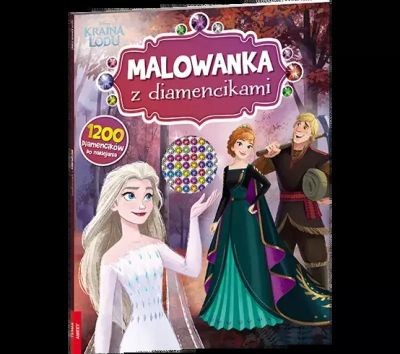 KRAINA LODU. MALOWANKA Z DIAMENCIKAMI