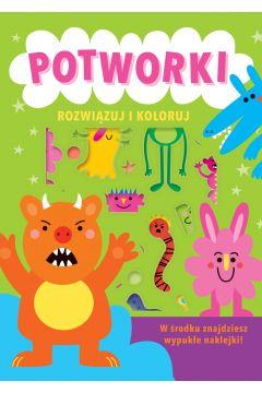 Rozwiązuj i koloruj. Potworki