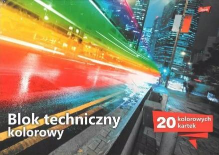 BLOK TECHNICZNY KOLOROWY 20 KARTEK A3