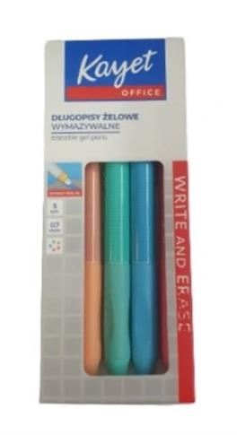 DŁUGOPIS WYMAZYWALNY WIELOKOLOROWY KAYET