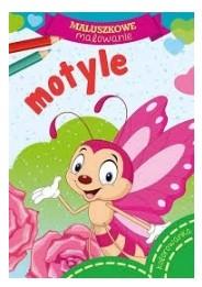 MALUSZKOWE MALOWANIE MOTYLE KOLOROWANKA