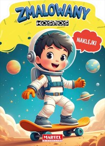 Zmalowany kosmos. Kolorowanka z naklejkami