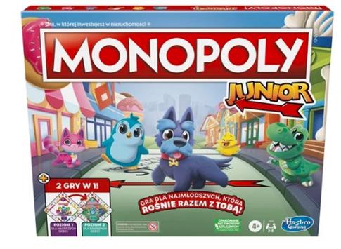 Moje pierwsze Monopoly gra planszowa Hasbro F8562