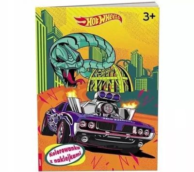 MATTEL HOT WHEELS KOLOROWANKA Z NAKLEJKAMI NA-1602