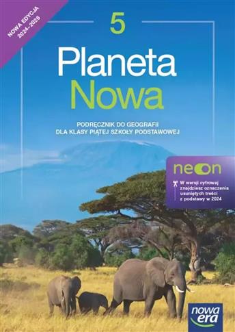 Geografia Planeta nowa NEON podręcznik dla klasy 5