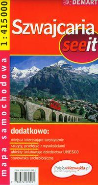 SZWAJCARIA MAPA SAMOCHODOWA
