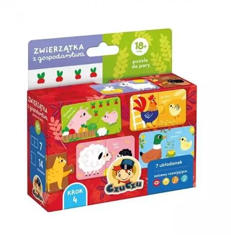 PUZZLE DO PARY ZWIERZĄTKA Z GOSPODARSTWA CZUCZU