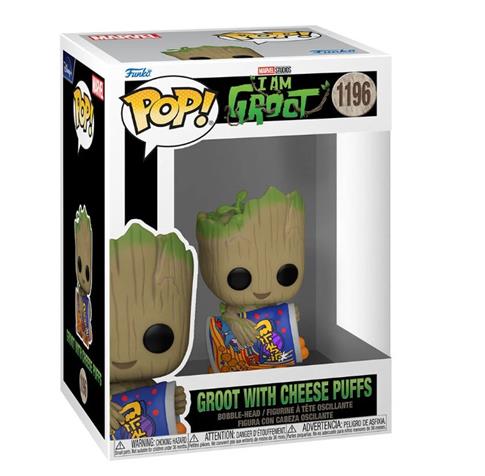 Funko POP!, FK, Marvel: IAG Groot w/Cheese Puffs