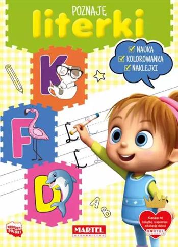 POZNAJĘ LITERKI. KSIĄŻKA Z NAKLEJKAMI