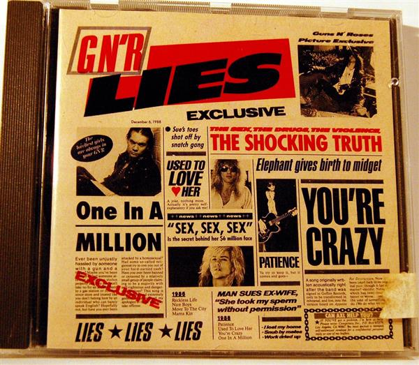 G N  R LIES - GUNS N  ROSES CD