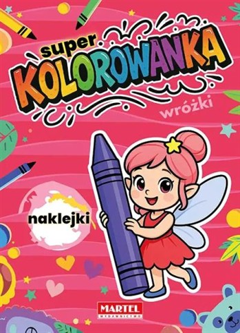 SUPER KOLOROWANKA WRÓŻKI Z NAKLEJKAMI