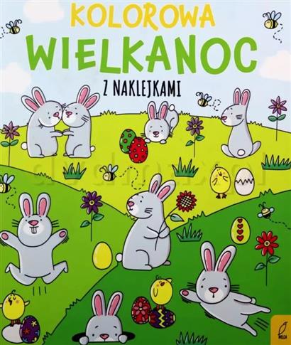 KOLOROWA WIELKANOC Z NAKLEJKAMI