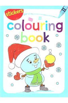 Colouring book z naklejkami. Zima