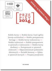 PRZEPISY 2016 ZBIÓR KARNY