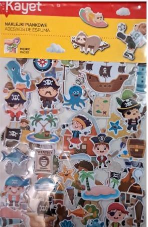 NAKLEJKI DEKORACYJNE PIRAT 3D