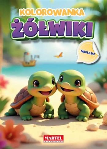 KOLOROWANKA ŻÓŁWIKI Z NAKLEJKAMI