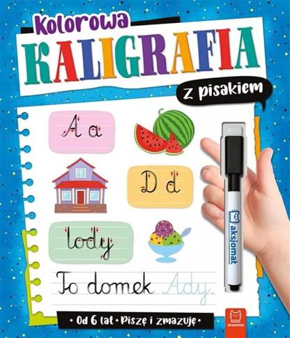 Kolorowa kaligrafia z pisakiem. Piszę i zmazuję od