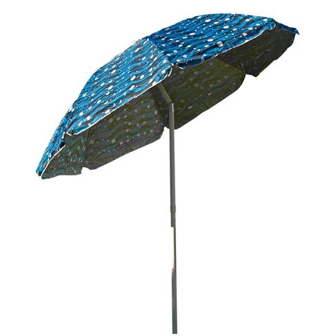 PARASOL PLAŻOWO OGRODOWY 220CM MELANŻ NIEBIESKI