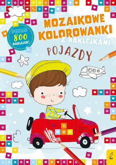 MOZAIKOWE KOLOROWANKI. POJAZDY