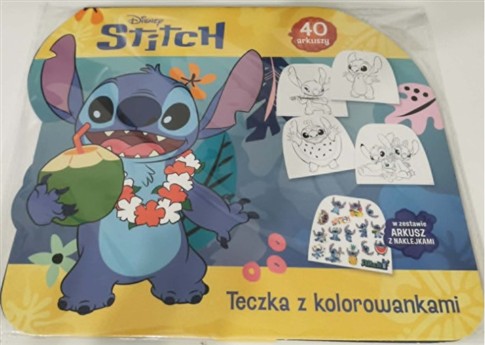 TECZKA Z KOLOROWANKAMI DISNEY STITCH