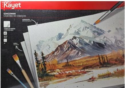 SZKICOWNIK PLASTYCZNY 40 ARKUSZY A4