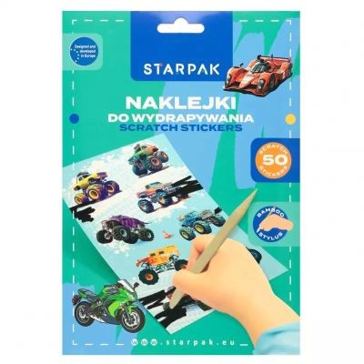 NAKLEJKI DO WYDRAPYWANIA POJAZDY STARPAK 583961