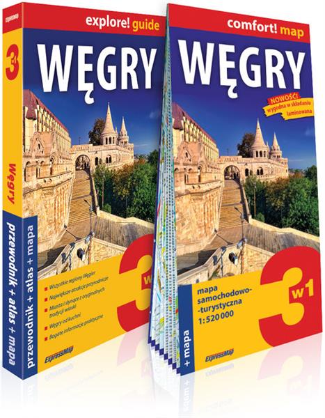 WĘGRY 3W1: PRZEWODNIK + ATLAS + MAPA