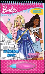 W świecie mody. Barbie. Wodne kolorowanie