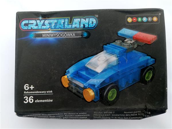 CRYSTALAND MINI WYŚCIGÓWKA 36 ELEMENTÓW