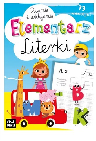 ELEMENTARZ LITERKI - PISANIE I WKLEJANIE