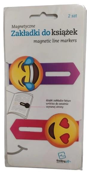 ZAKŁADKI MAGNETYCZNE DO KSIĄŻEK 2SZT EMOJI  (380)