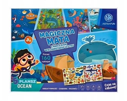 ASTRA MAGICZNA MATA Z NAKLEJKAMI WIELOKROTNEGO