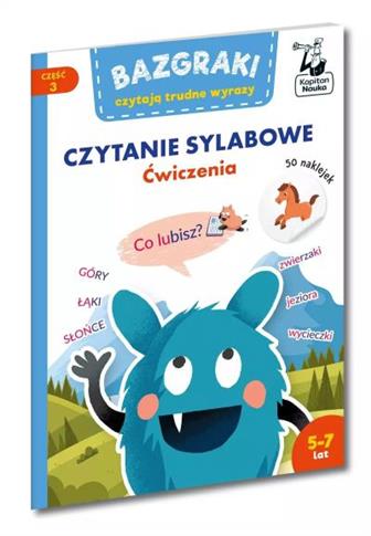 BAZGRAKI CZYTAJĄ TRUDNE WYRAZY. CZYTANIE SYLABOWE.