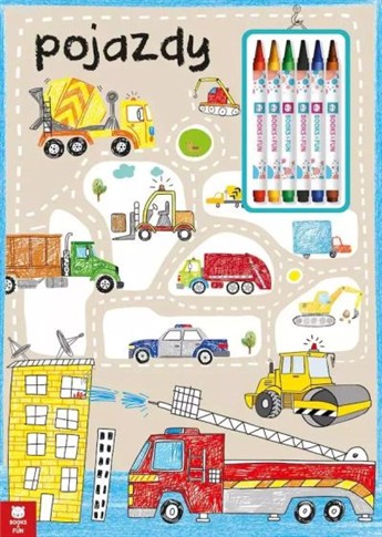 POJAZDY. WYDAWNICTWO BOOKS AND FUN. OPRAWA MIĘKKA