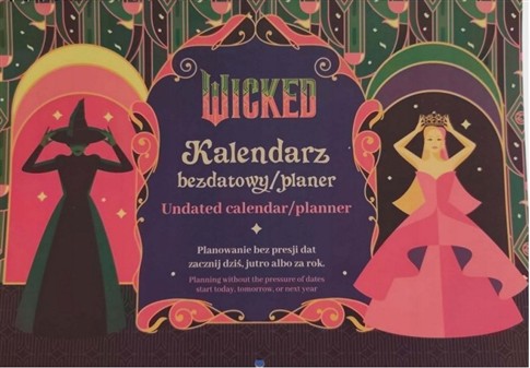 KALENDARZ BEZDATOWY/PLANER WICKED