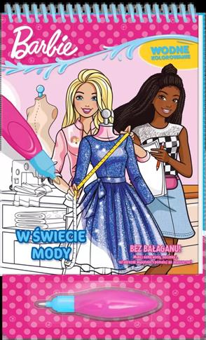 W świecie mody. Barbie. Wodne kolorowanie