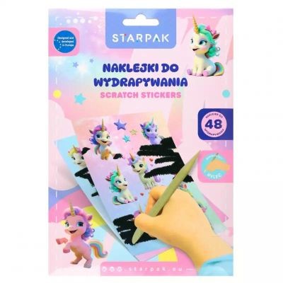 NAKLEJKI DO WYDRAPYWANIA UNICORN STARPAK 583958