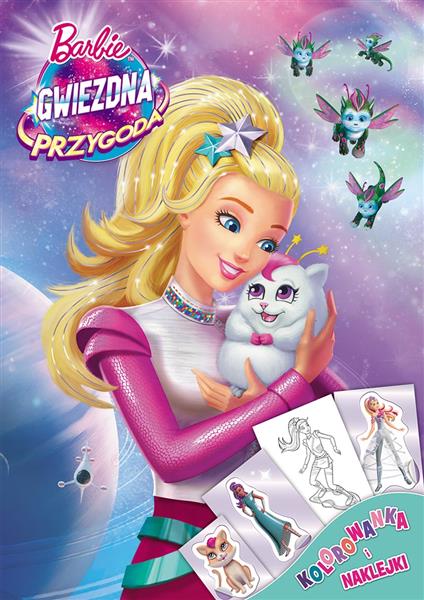 KSIĄŻKA BARBIE GWIEZDNA PRZYGODA Z NAKLEJKAMI