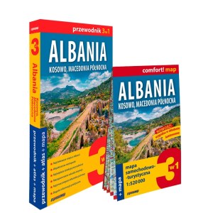 Albania Kosowo Macedonia Północnazestaw przewodnikowy 3w1 2024