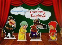 CZERWONY KAPTUREK DOMOWY TEATRZYK